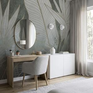 Fototapet Un design botanic elegant, în nuanțe delicate, Fototapet natură, Fototapet populare, t00952 - Tapeko.ro