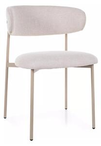 Scaun ELTON, bej deschis - Brego 22/casmir, stofa clasica/metal, 56x46