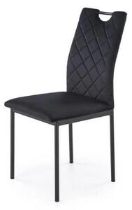 Scaun K577, negru - HLR 66, stofa catifelata/otel, 43x53x93 cm