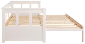 Daybett Aira extensibil alb 90/200 cm