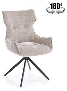 Scaun K573, gri/negru, stofa clasica/otel, 55x64x88 cm