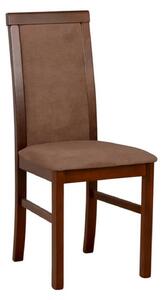 Scaun COMO, maro/nuc, stofa clasica/lemn, 43x51x92 cm