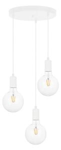 Lustră pe cablu MIROS 3xE27/60W/230V rotundă albă