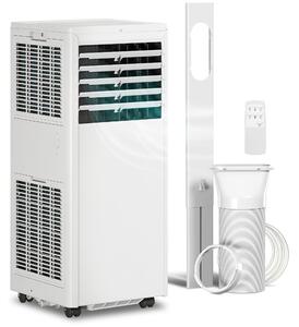 HOMCOM Aparat de Aer Condiționat Portabil 7000 BTU, Unitate 4-în-1 cu Răcire, Dezumidificator, Ventilator, Mod Noapte | Aosom Romania