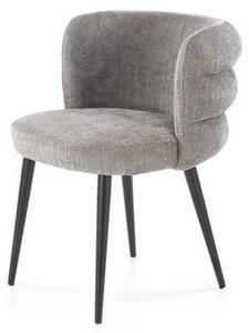 Scaun K575, gri - Cremona 96, stofa catifelata/otel, 62x64x79 cm