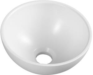 Sapho Small lavoar 26x26 cm rotund de blat alb luciu MR260