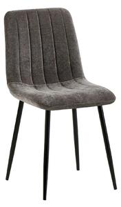 Scaun JET, gri inchis/negru, stofa clasica/metal, 44x54x88 cm