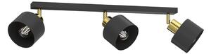 Spot PARKLA 3x E27/15W/230V negru