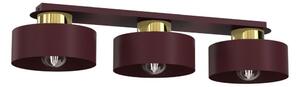 Plafonieră MARTI 3 x E27, 15 W, 230 V, 68 x 20,5 cm, vișiniu/auriu