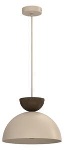 Lustră suspendată pe cablu NEVIS 1xE27/15W/230V, diametru 29 cm, bej