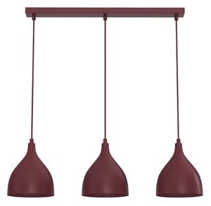 Lustră pe cablu NOAK CLASSIC 3xE27/15W/230V burgundiu