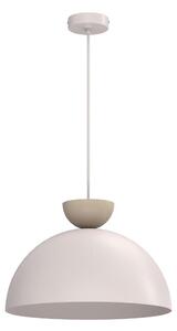 Lustră suspendată pe cablu NEVIS, 1xE27/15W/230V, diametru 38 cm, crem