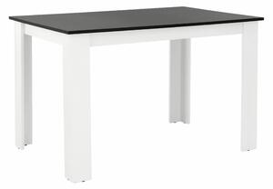 Masa KRAZ, negru/alb, PAL melaminat, 120x80x75 cm