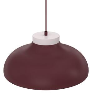 Lustră cu cablu BASCA 1xE27/15W/230V vișiniu/crem