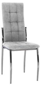 Scaun ADORA 2 NEW, gri/crom, stofa clasica/metal, 46x57x99 cm