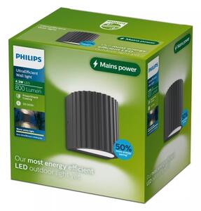 Philips - Aplică de perete pentru exterior LED ZYRA, 4,3 W, 230 V, 2700 K, IP44