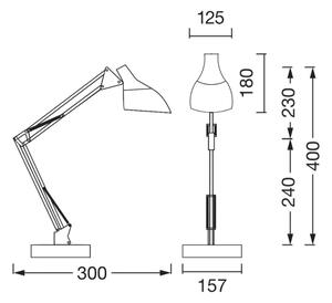 Lampă de birou Osram DESK LINE 1xE27/11W/230V, negru