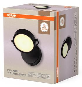 Osram - Aplica de perete LED DECOR PUCK, 11 W, 230 V, negru