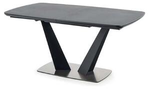 Masa extensibila Fangor, gri inchis/negru, 160-220/90/76 cm