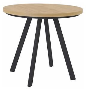 Masa extensibila PARES, stejar artisan/negru, PAL laminat/metal, 90/18