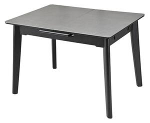 Masa extensibila OSTEN, gri cu efect de marmura/negru, 140/180x80x76 c
