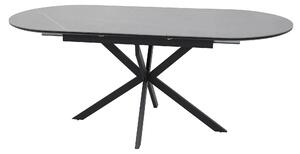 Masa extensibila GASTON, gri mat cu efect de marmura, ceramica/metal