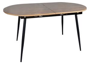 Masa extensibila TAMERON, stejar inchis/negru, 150/190x80x75 cm