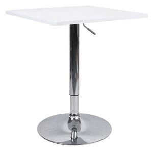 Masa bar FLORIAN 2 NEW, alb/crom, 60x70/91 cm