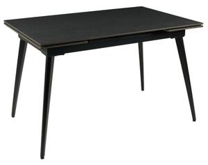 Masa extensibila REEF, negru, ceramica/metal, 120/180x80x76 cm