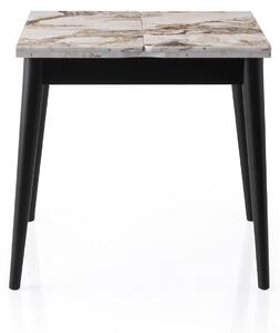 Masa extensibila TOTEM 3042, alb cu efect de marmura, PAL melaminat, 8