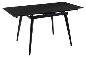 Masa extensibila REEF, gri antracit cu efect de piatra/negru, ceramica
