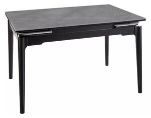 Masa extensibila SENTO, gri cu efect de marmura, ceramica/lemn, 120/18