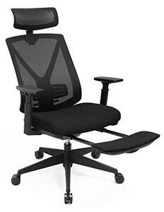Scaun de birou, Songmics, Negru, 150 Kg, OBN61BKV1, 70 x 70 x 116 cm