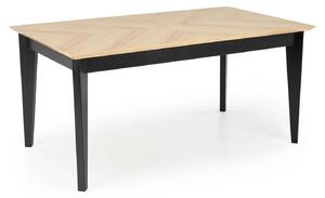 Masa extensibila EDMONDO, stejar/negru, PAL laminat/furnir, 160/240x90