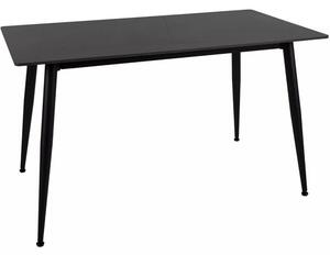 Masa RION, negru cu efect de marmura, ceramica/metal, 130x70x76 cm
