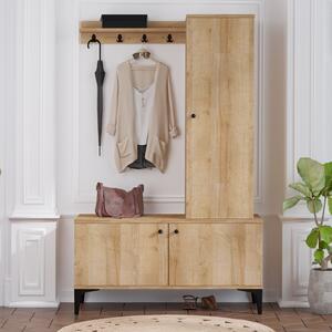 Mobilier hol Aliex 11 (stejar + negru). 1072325