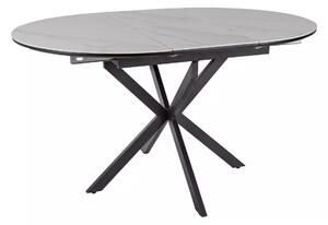 Masa extensibila GASTON, gri mat cu efect de marmura, ceramica/metal