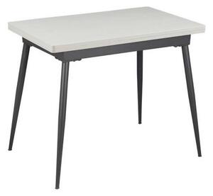 Masa extensibila SMART, alb/negru, 60/120x93x77 cm