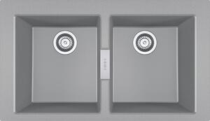 Franke Sirius 2.0 chiuvetă tectonite 86x50 cm gri/grafit/onix 143.0650.970