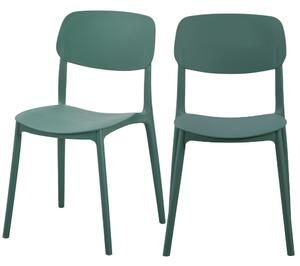 Scaun de cafenea pentru exterior Linea, verde