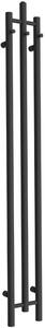 LaVita Calentador calorifer de baie decorativ 162x20.5 cm negru 5904194692179
