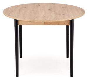 Masa extensibila PIVOT, stejar artisan/negru, PAL laminat/lemn, 102/14