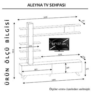 Comodă TV Aleyna - White
