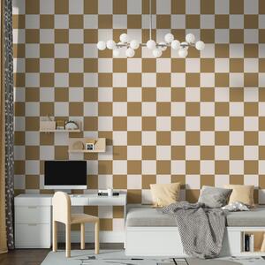 Tapet Tapet geometric în culoarea maro, Fototapet Modele, w01922v3 : Uwalls.ro