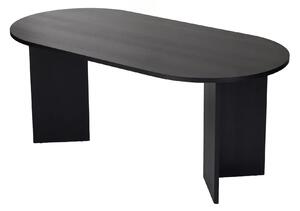 Masa SABLIN, negru, PAL laminat, 180x90x75 cm