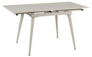 Masa extensibila REEF, grej cu efect de piatra travertin, ceramica/met