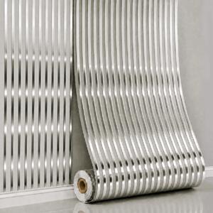 Panou perete autoadeziv Linear Harmony – Argintiu 280x60x0.25 cm