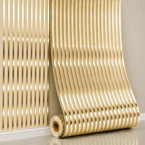 Panou perete autoadeziv Linear Harmony – Auriu 280x60x0.25 cm
