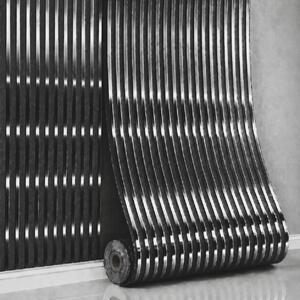 Panou perete autoadeziv Linear Harmony – Negru 280x60x0.25 cm