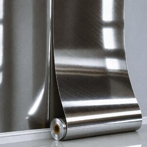 Panou perete autoadeziv Vortex Metallic – Argintiu 280x60x0.25 cm
